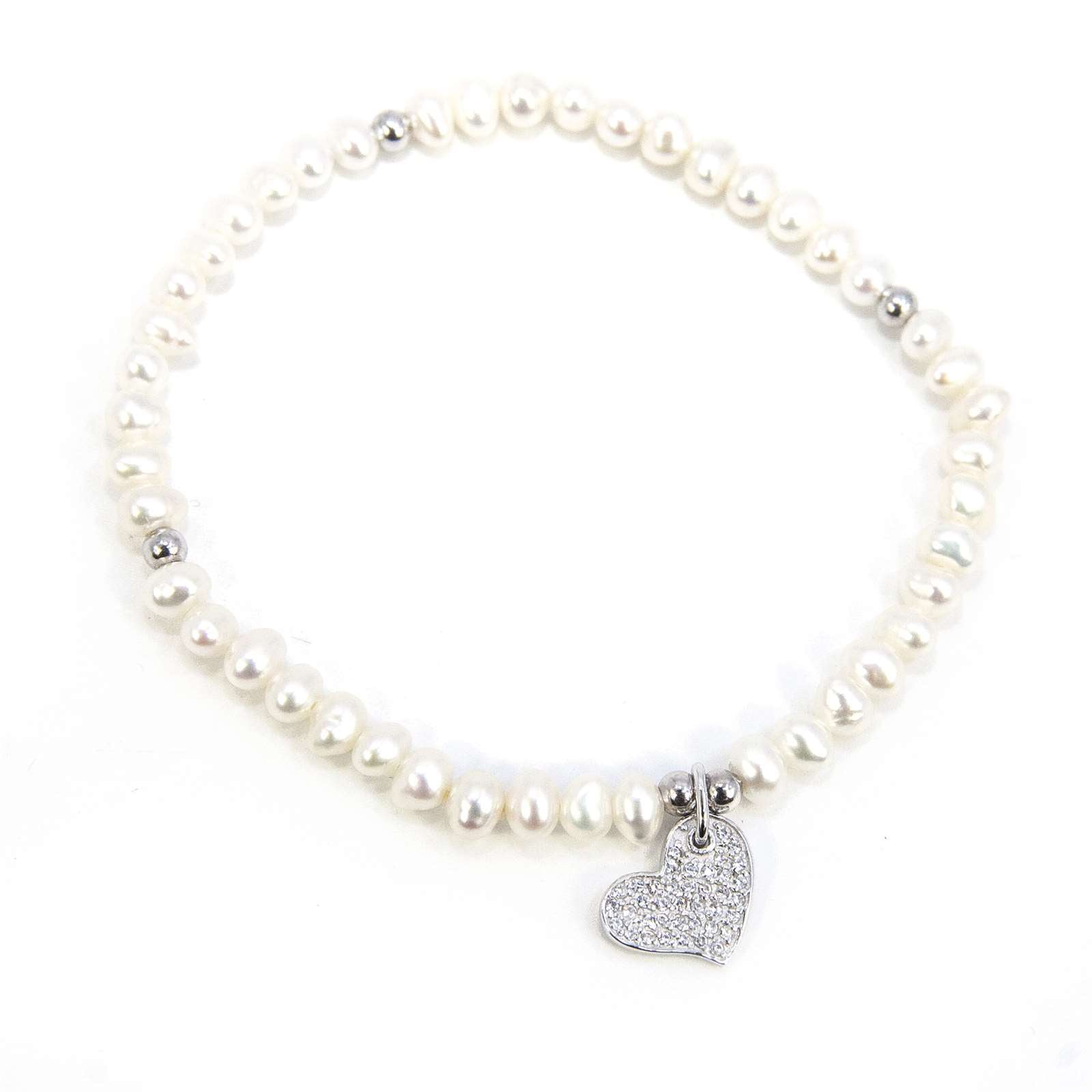 Athra Women Pave Heart Bracelet