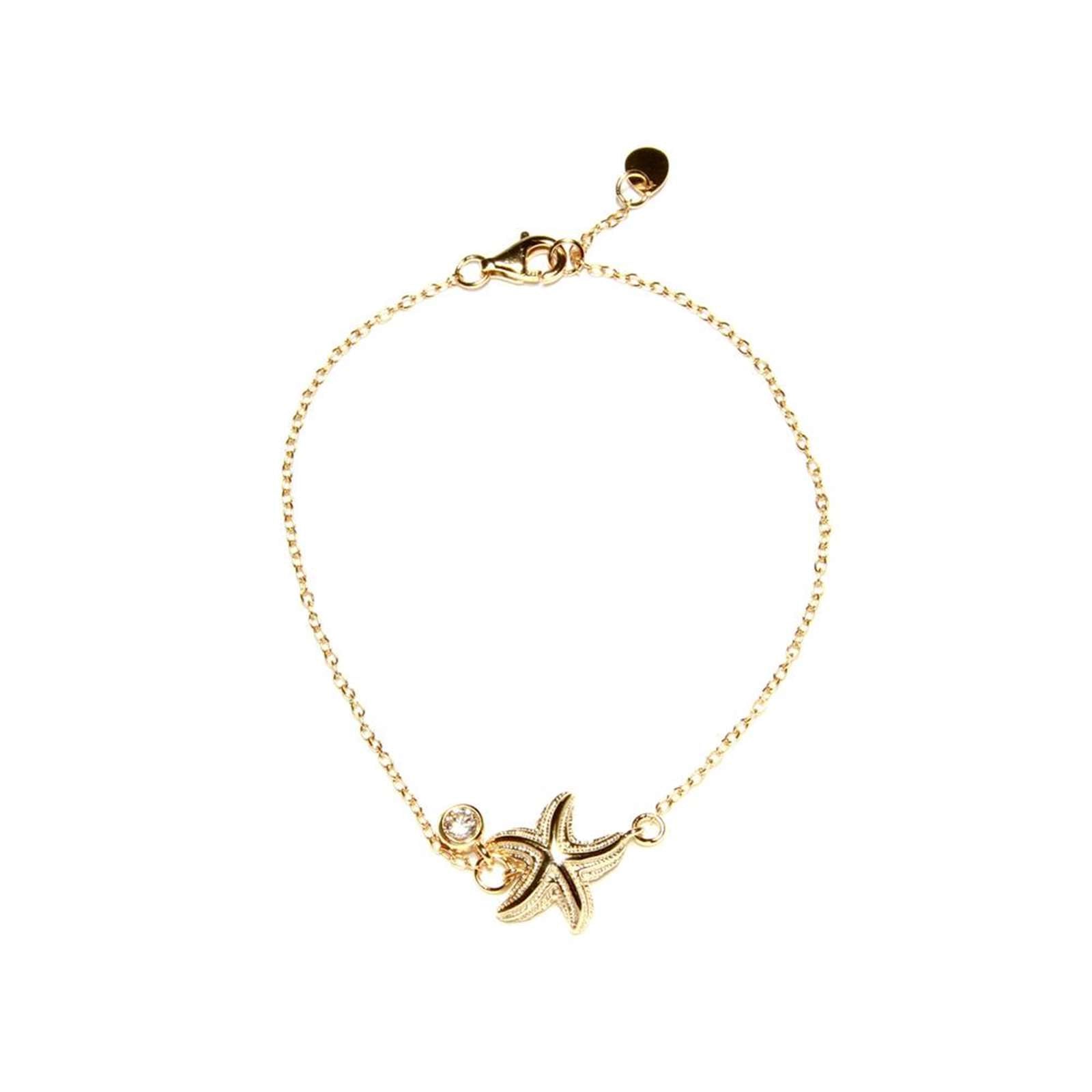 Athra Women Seashell Drop Chain Bracelet