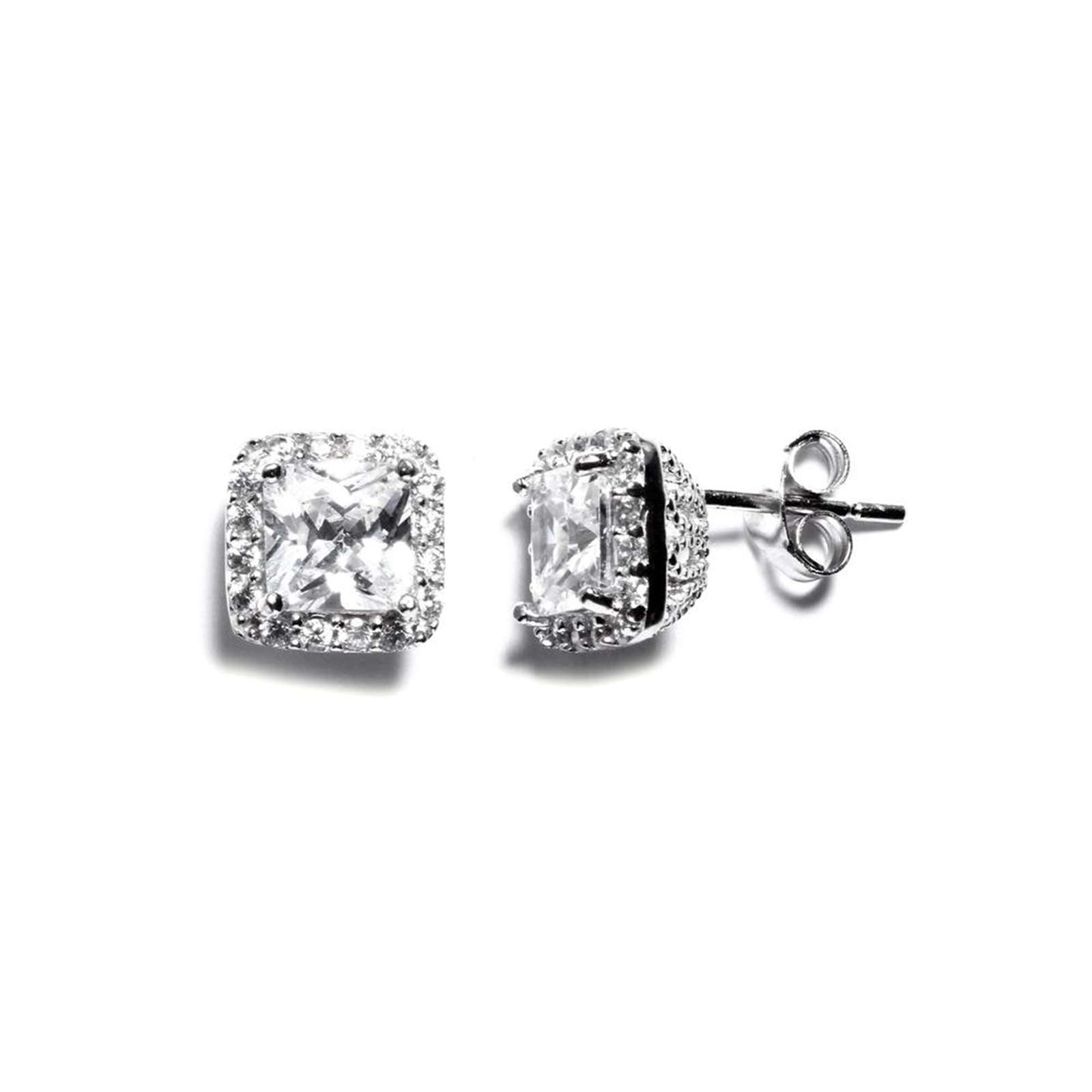 Athra Women Princess Cut Stud