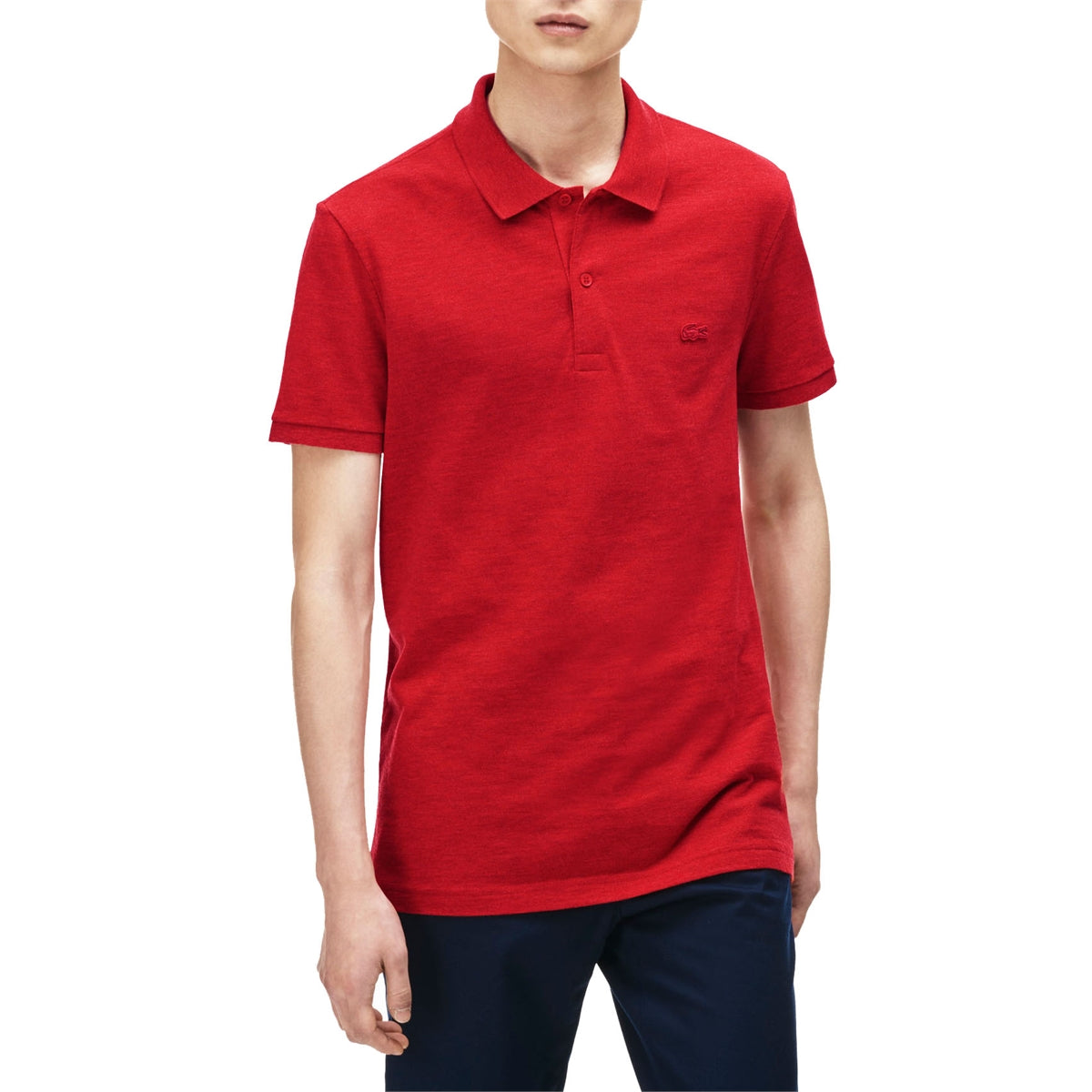 Lacoste Men Short Sleeve Garment Dyed Vintage Slim Polo