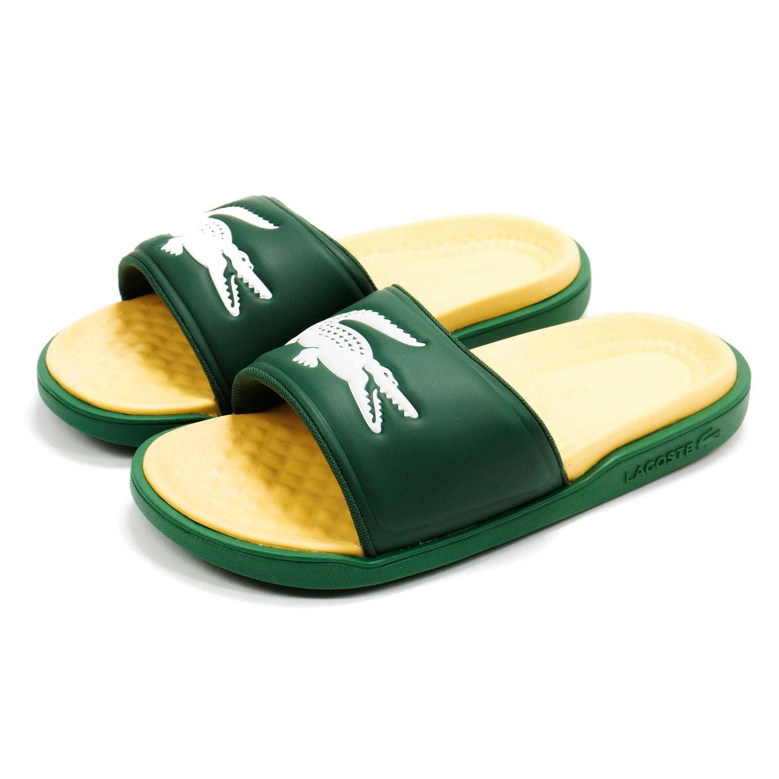 Lacoste Men Croco Dualiste 1122 2 Slide Sandals